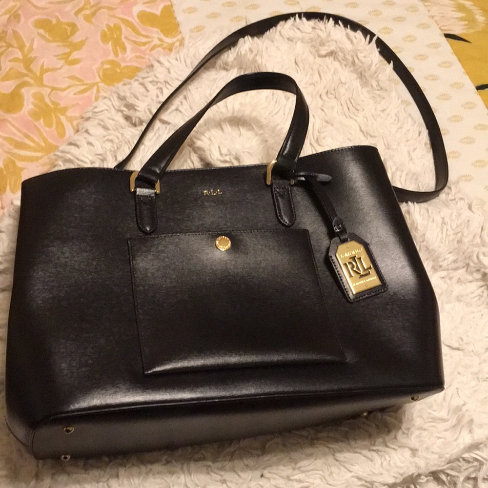 Ralph Lauren Leather Work Tote
